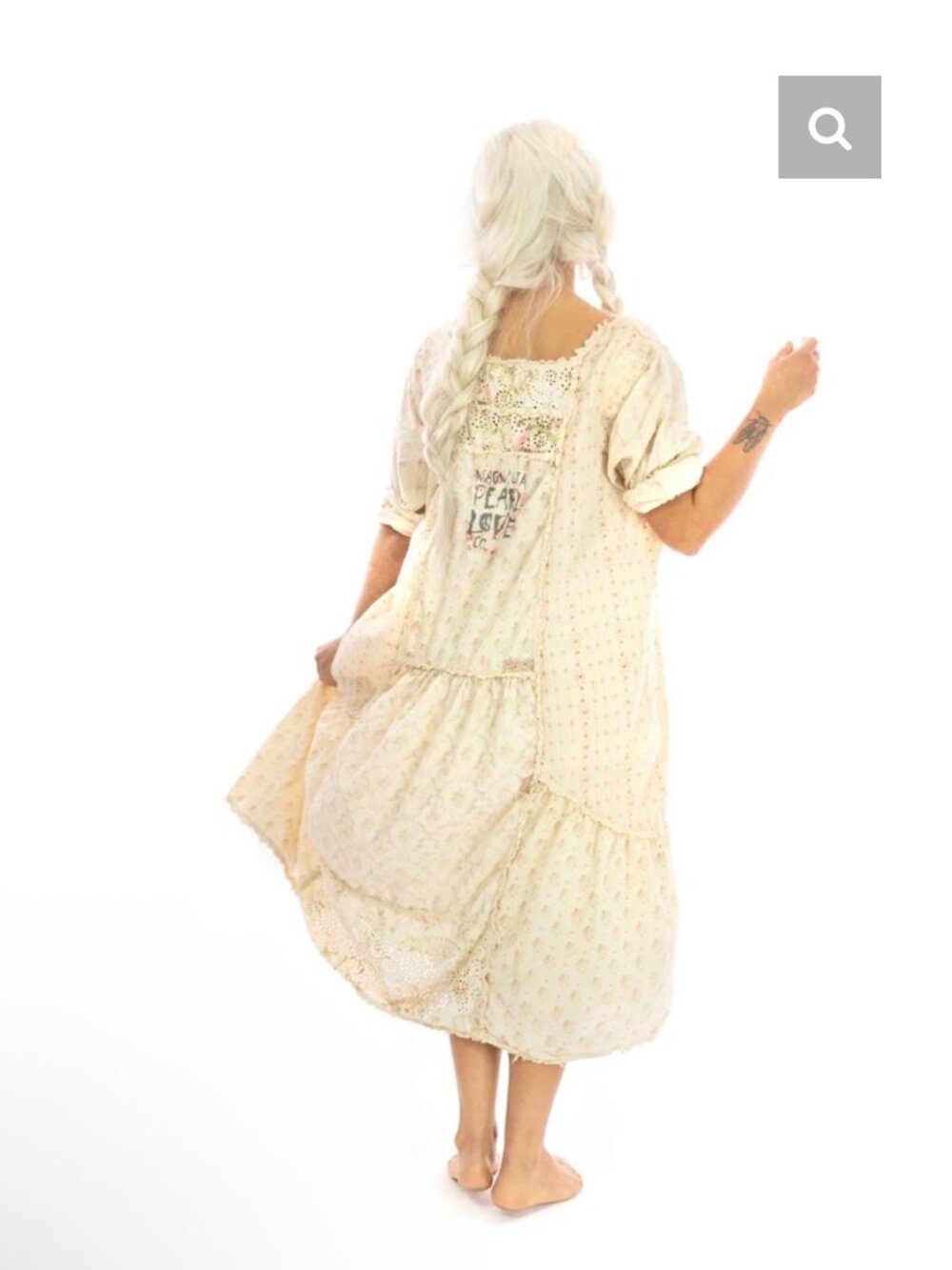 NWT Magnolia Pearl Helenia Dress Ronin Eyelet Lace Cotton Patchwork NEW $550 - Picture 3 of 14